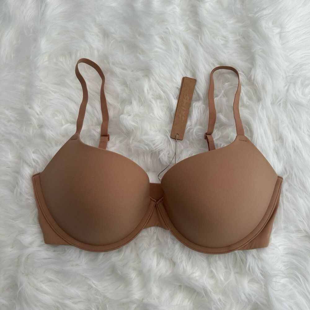 Skims Fits Everybody Push Up Demi Bra Ochre Size 34D